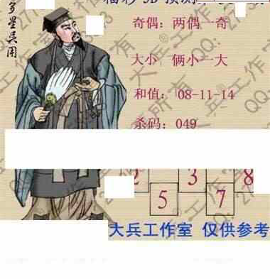 23315期: 大兵福彩3D黄金报图版