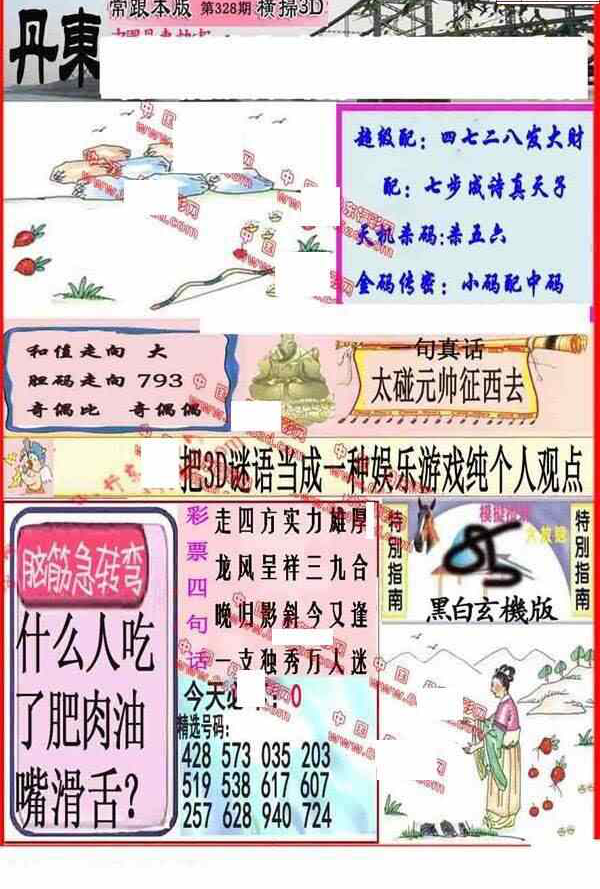 23328期: 福彩3D丹东全图分析