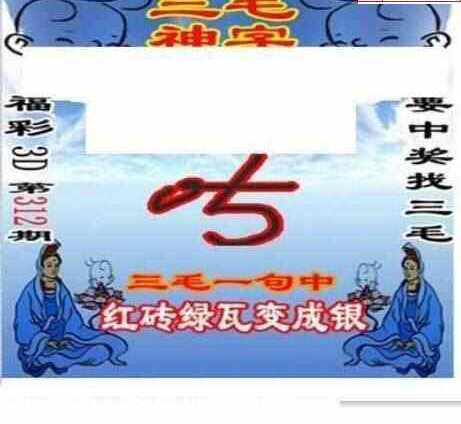 23312期: 三毛3D精品图谜