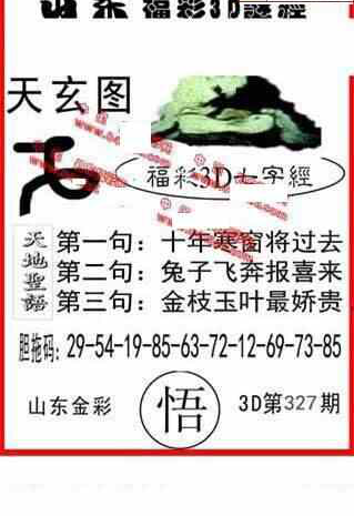 23327期: 福彩3D丹东全图分析