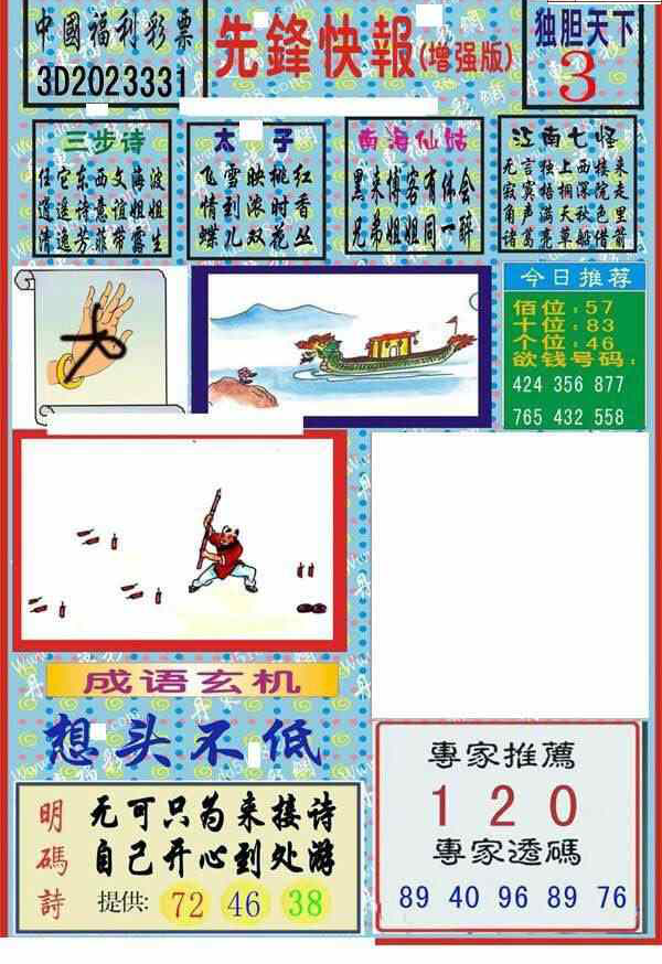 23331期: 福彩3D丹东全图分析