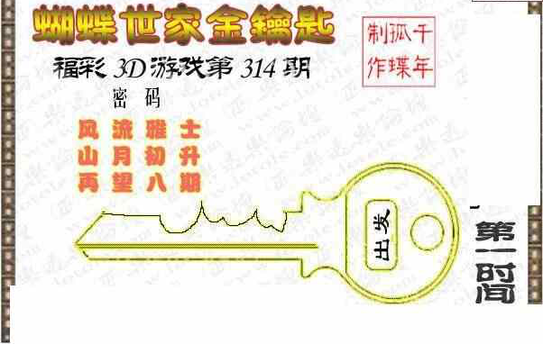 23314期: 3D蝴蝶世家蝴蝶彩图