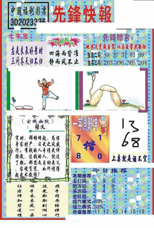 23336期: 福彩3D丹东全图分析