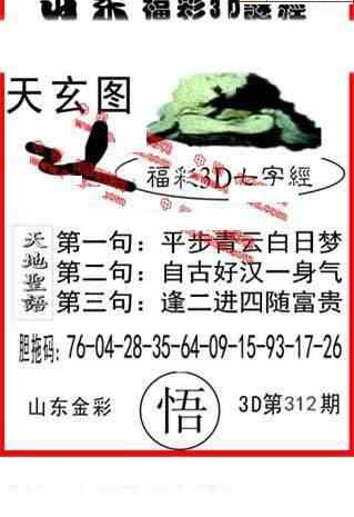 23312期: 福彩3D丹东全图分析