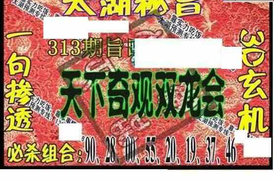 23313期: 太湖图福彩3D精品预测