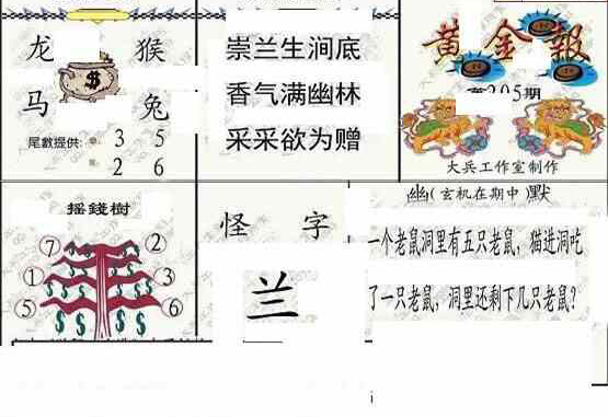 23205期: 大兵福彩3D黄金报图版