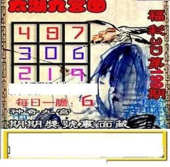 23199期: 太湖图福彩3D精品预测