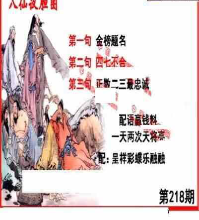 23218期: 福彩3D丹东全图分析