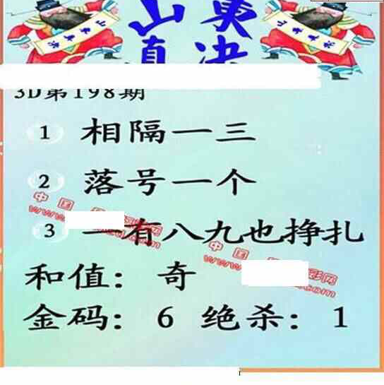 23198期: 福彩3D丹东全图分析