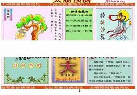 23226期: 太湖图福彩3D精品预测