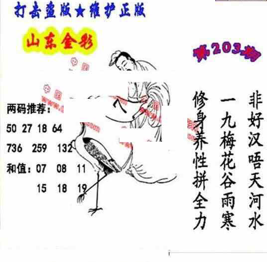 23203期: 福彩3D丹东全图分析