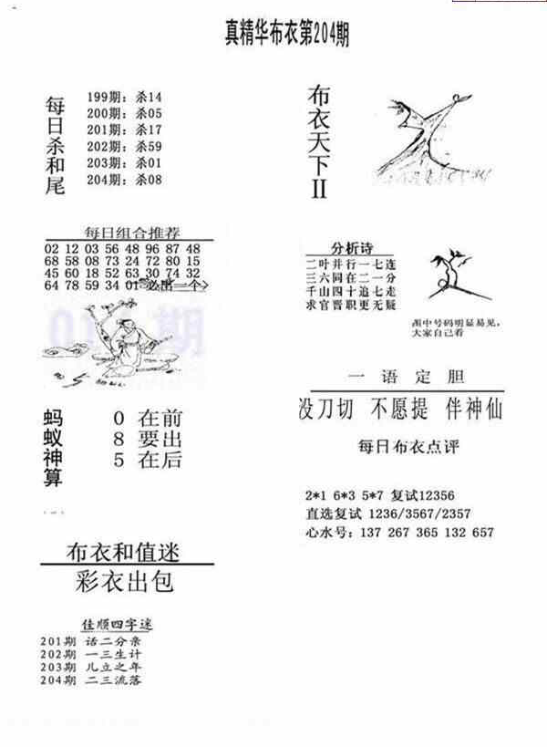 23204期: 福彩3D全套图版参考