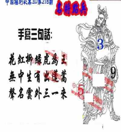 23218期: 福彩3D丹东全图分析