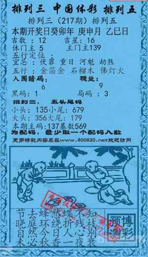 23217期: 福彩3D红黄蓝报
