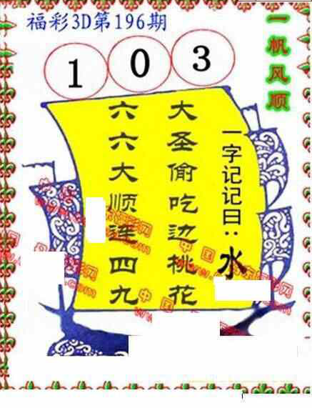 23196期: 福彩3D丹东全图分析