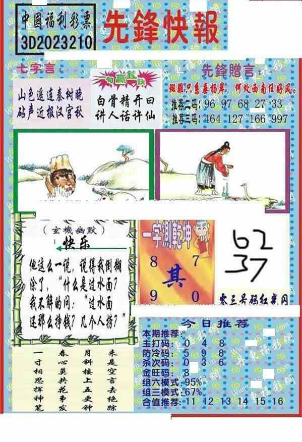 23210期: 福彩3D丹东全图分析
