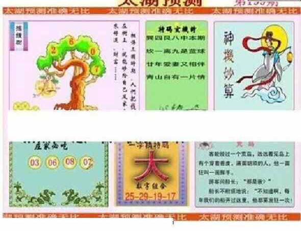 23199期: 太湖图福彩3D精品预测