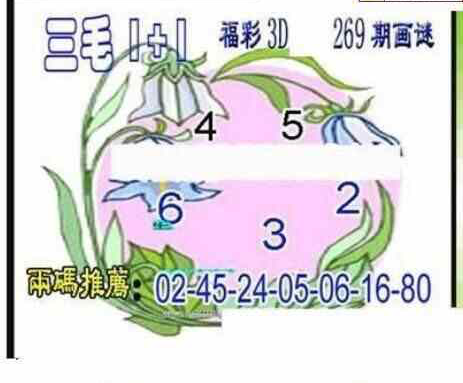 23269期: 三毛3D精品图谜