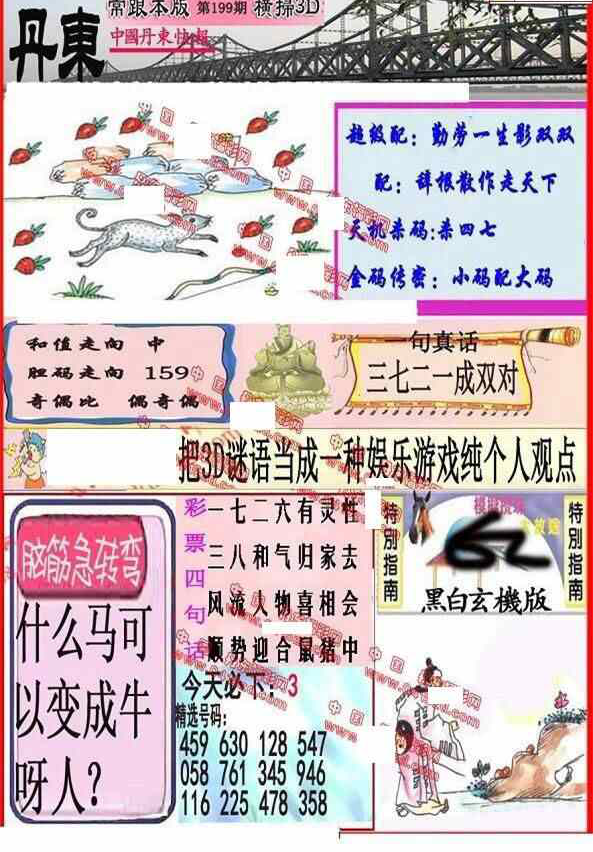 23199期: 福彩3D丹东全图分析