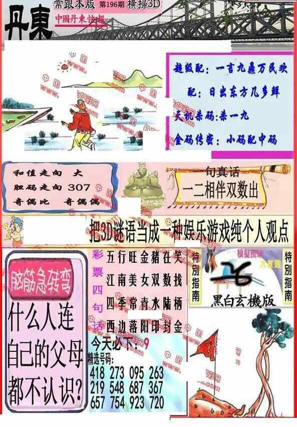 23196期: 福彩3D丹东全图分析