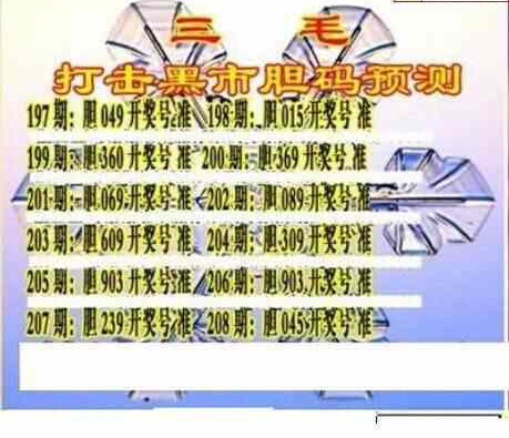 23208期: 三毛3D精品图谜