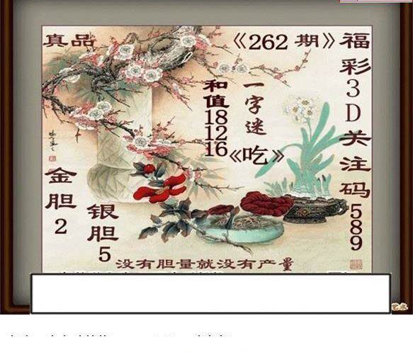 23262期: 白老3D杀码图版