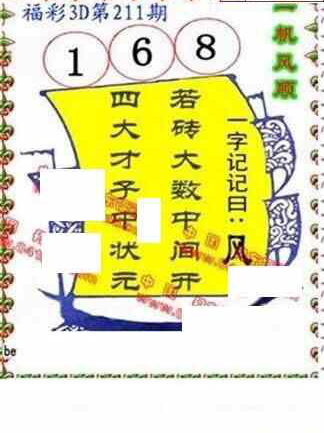 23211期: 福彩3D丹东全图分析