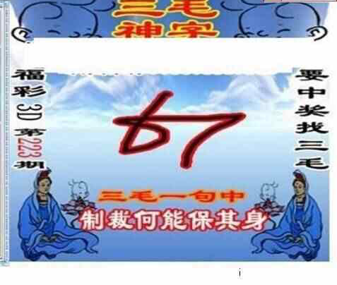 23223期: 三毛3D精品图谜