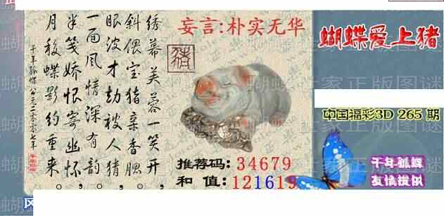 23265期: 3D蝴蝶世家蝴蝶彩图