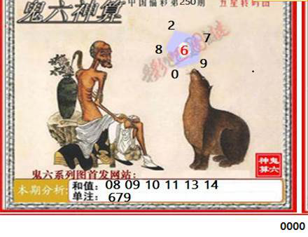 23250期: 福彩3D鬼六神算图