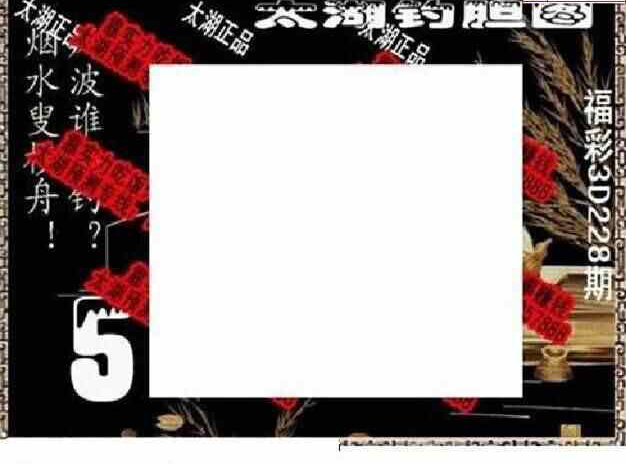 23228期: 太湖图福彩3D精品预测