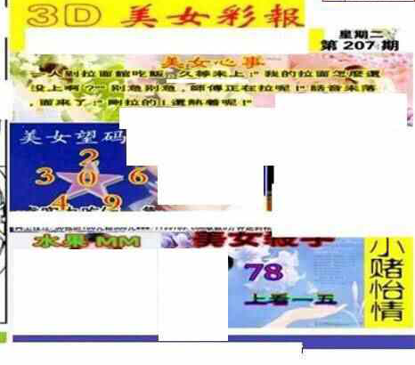 23207期: 三毛3D精品图谜
