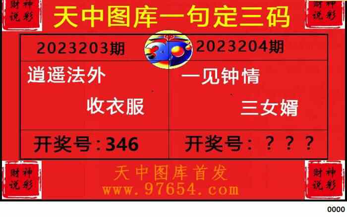 23204期: 财神说彩3D全套图版