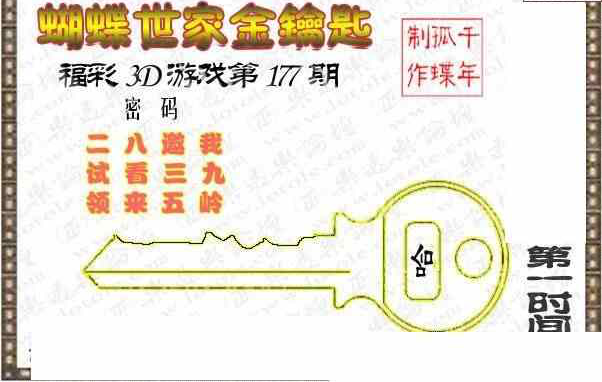 23177期: 3D蝴蝶世家蝴蝶彩图