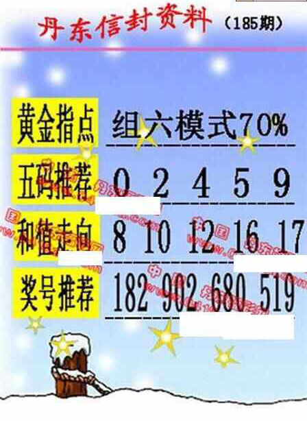 23185期: 福彩3D丹东全图分析