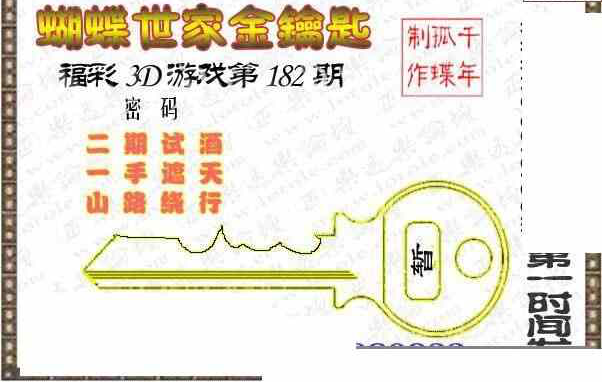 23182期: 3D蝴蝶世家蝴蝶彩图