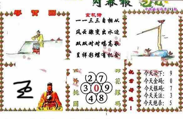 23193期: 福彩3D丹东全图分析