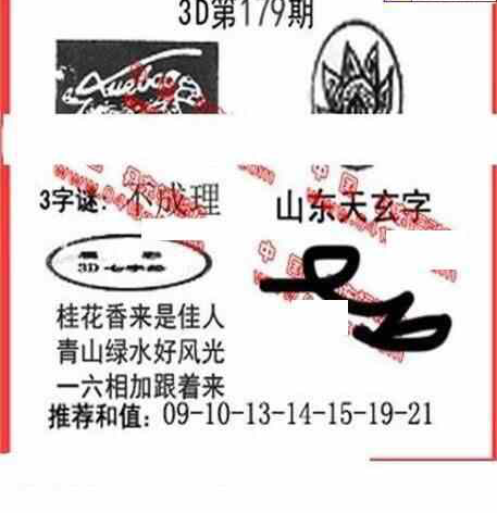 23179期: 福彩3D丹东全图分析