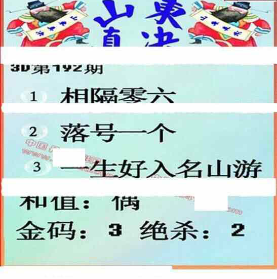 23192期: 福彩3D丹东全图分析