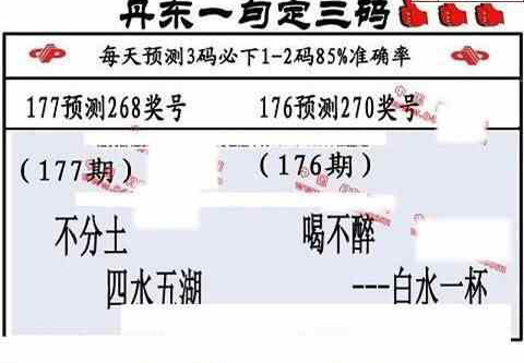 23177期: 福彩3D丹东全图分析