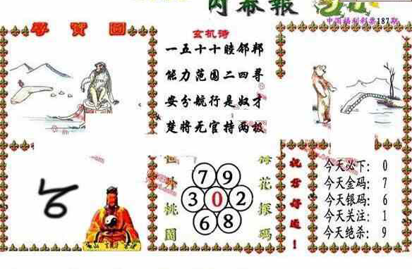 23187期: 福彩3D丹东全图分析