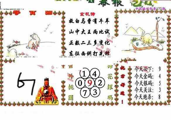 23177期: 福彩3D丹东全图分析