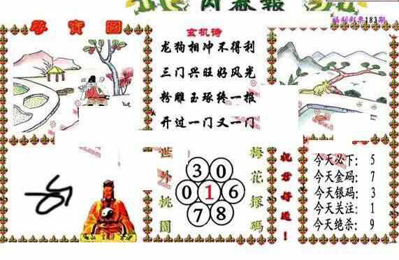 23183期: 福彩3D丹东全图分析