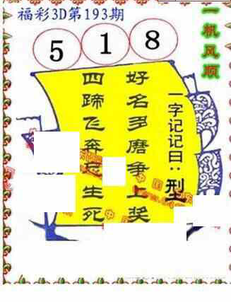 23193期: 福彩3D丹东全图分析