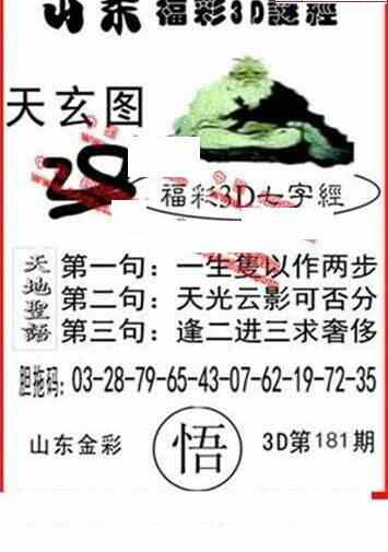 23181期: 福彩3D丹东全图分析