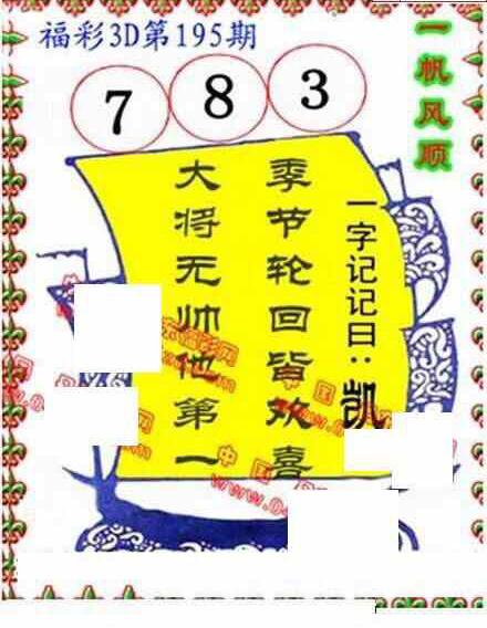 23195期: 福彩3D丹东全图分析