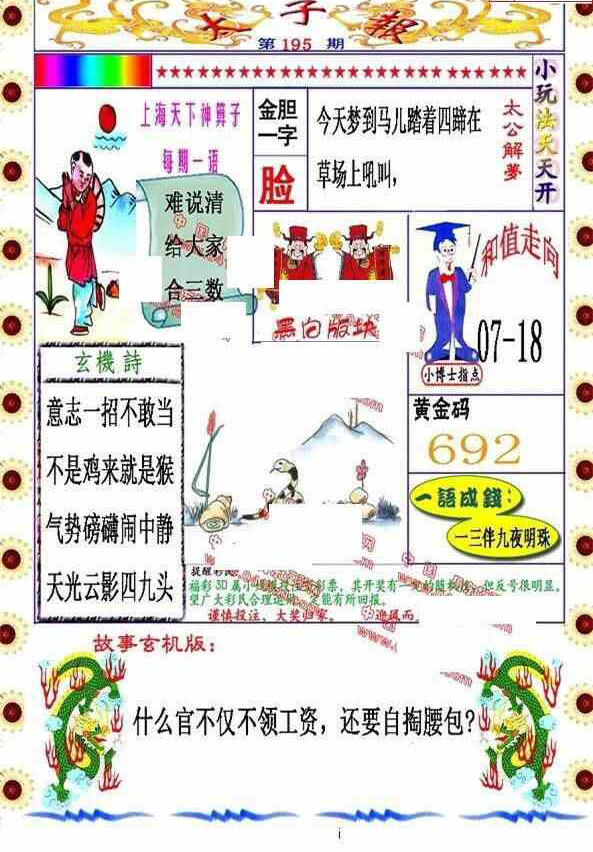 23195期: 福彩3D丹东全图分析