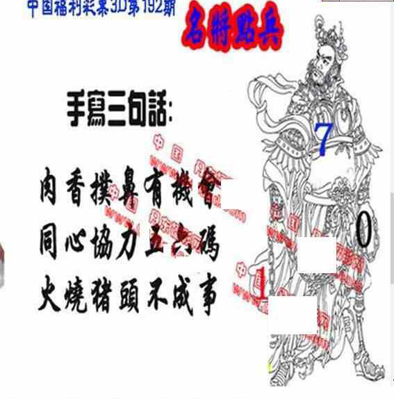 23192期: 福彩3D丹东全图分析