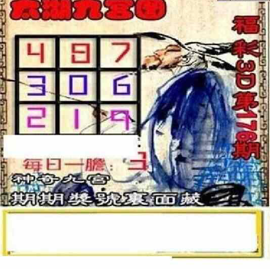 23176期: 太湖图福彩3D精品预测
