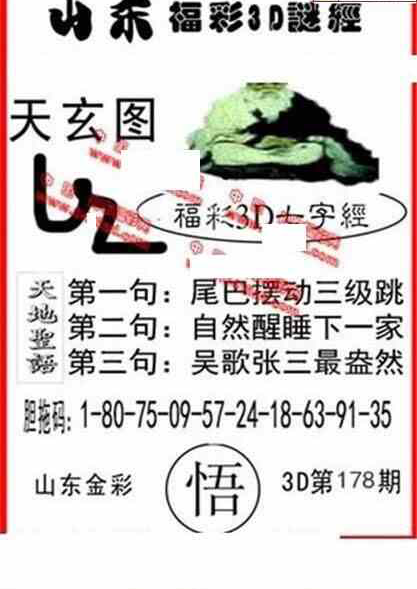 23178期: 福彩3D丹东全图分析